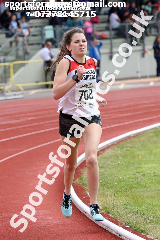 Senior and under-20s womens 1500 metres, North Eastern Track and Fields Champs., Middlesbrough. Photo: David T. Hewitson/Sports for All Pics